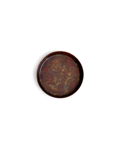 Oxidized Copper Dish - Red
