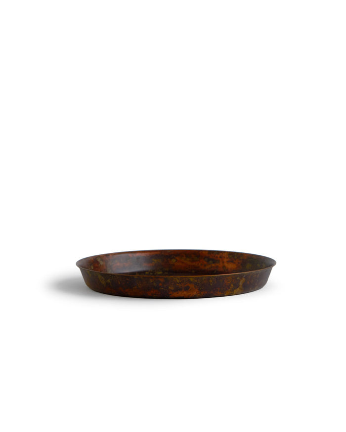 Oxidized Copper Dish - Red