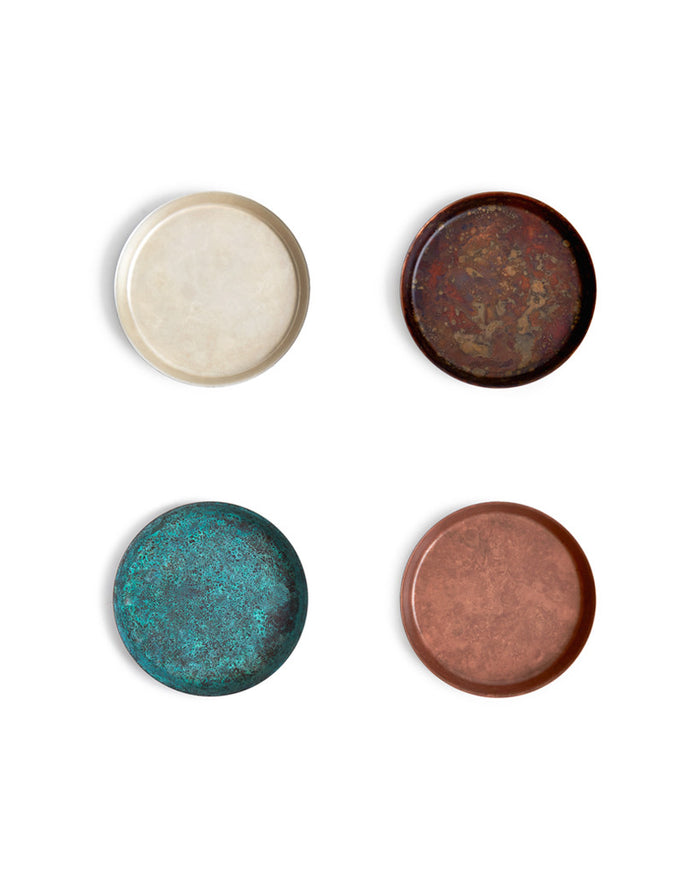 Oxidized Copper Dish - Red