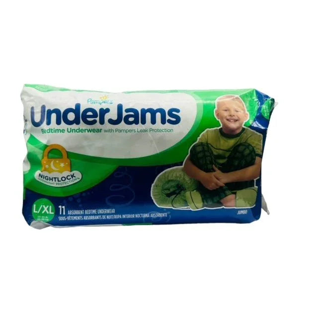 Pampers UnderJams bedtime underwear for boys, size L/XL, 11 count, leak protection
