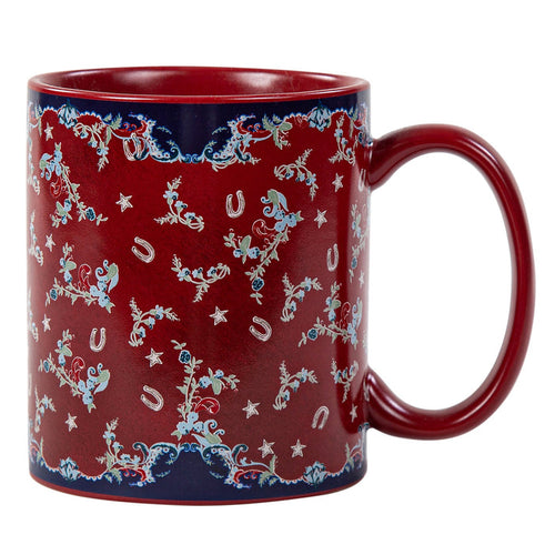 Patchwork Bandana Botanicals Mug, Set of 4 Mug Set