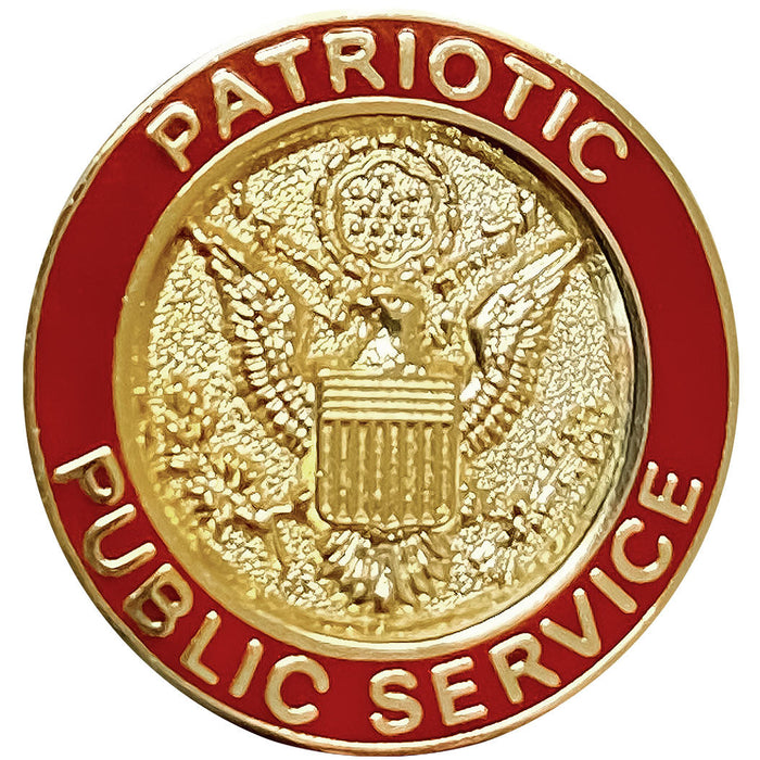 Patriotic Public Service Lapel Button Lapel Pins