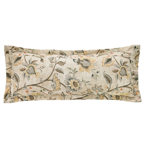Penrose Washed Linen Blend Double Flanged Lumbar Pillow Pillow