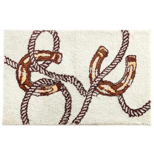 Pierre Equestrian Jacquard Bath & Kitchen Rug Bath or Kitchen Rug