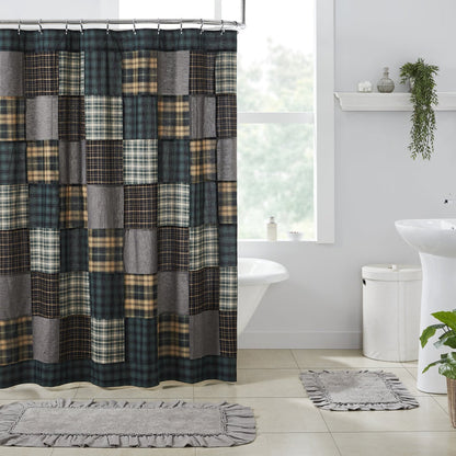 Pinehurst Patchwork Shower Curtain-Lange General Store