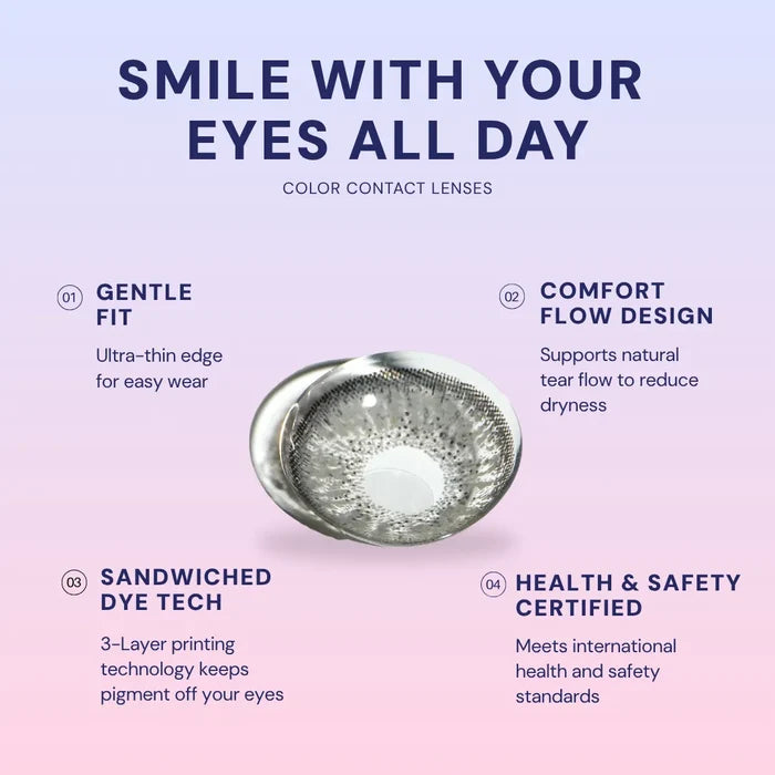 Pink Label Eyelighter Grey (Custom Toric for Astigmatism) - EyeCandys