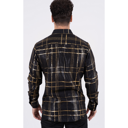 Platini Men’s Black Premium Double Foil Shirt