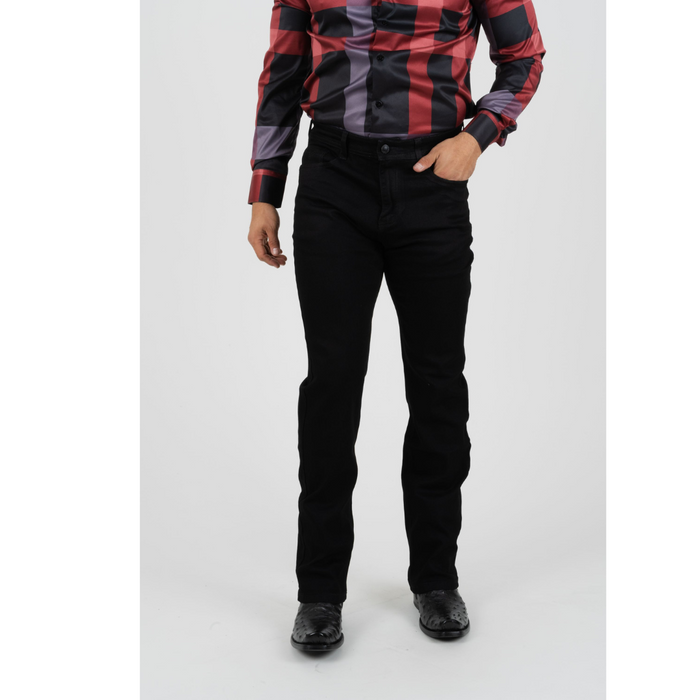Platini Mens Boot-Cut Premium Denim Jeans