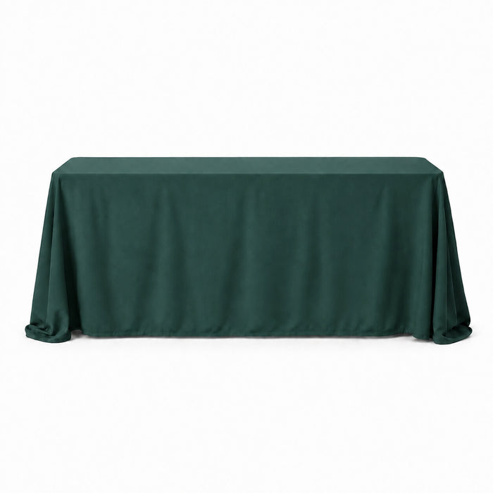 Hunter Emerald Green Rectangle Tablecloth 90"x132" with Seamless Finish