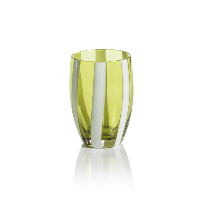 Portofino Striped Stemless Glass - Set of 4 - Drinkware Sets by Carlyle Avenue