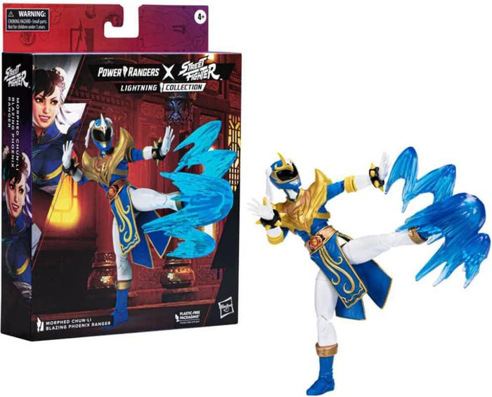 Power Rangers Lightning Collection 6-inch Chun-Li action figure with energy effects and box