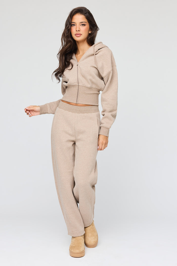 Premium Fleece Boxy Zip Hoodie