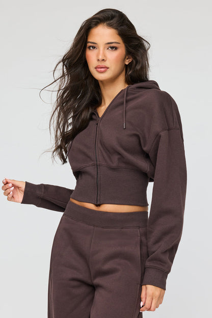 Premium Fleece Boxy Zip Hoodie