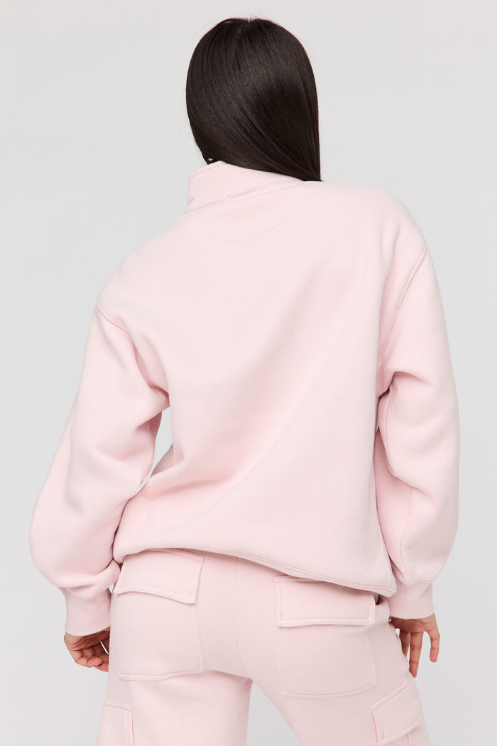 Premium Fleece Boyfriend Half Zip