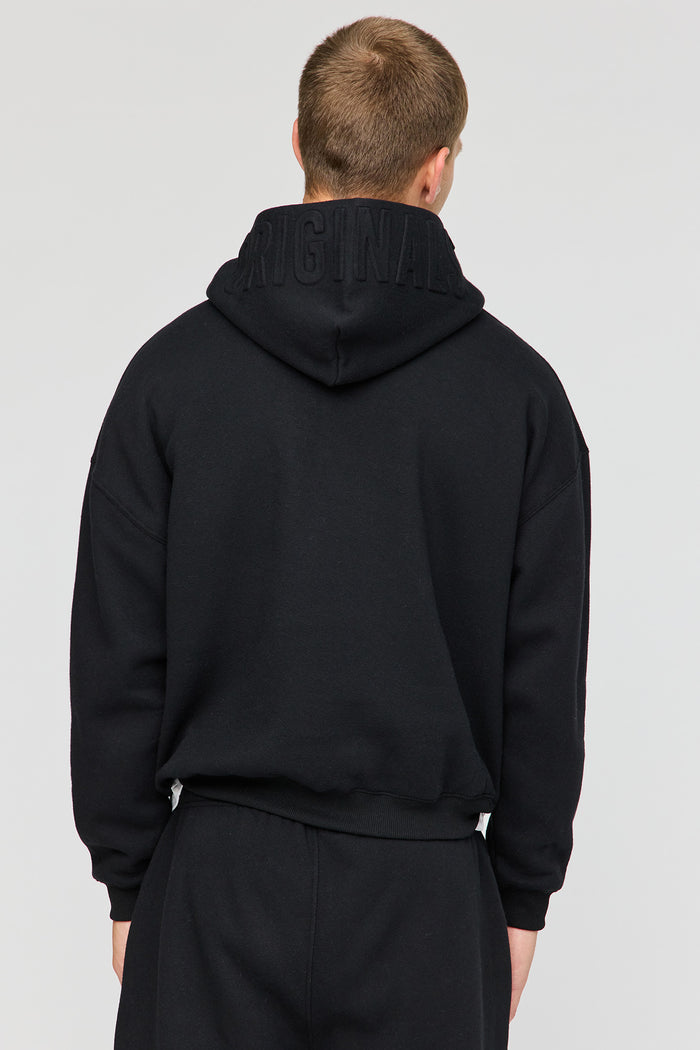 Premium Heavyweight Fleece Embossed Boxy Hoodie
