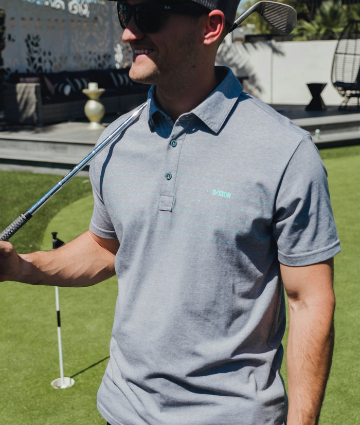 Premium Polo - Charcoal Bolt