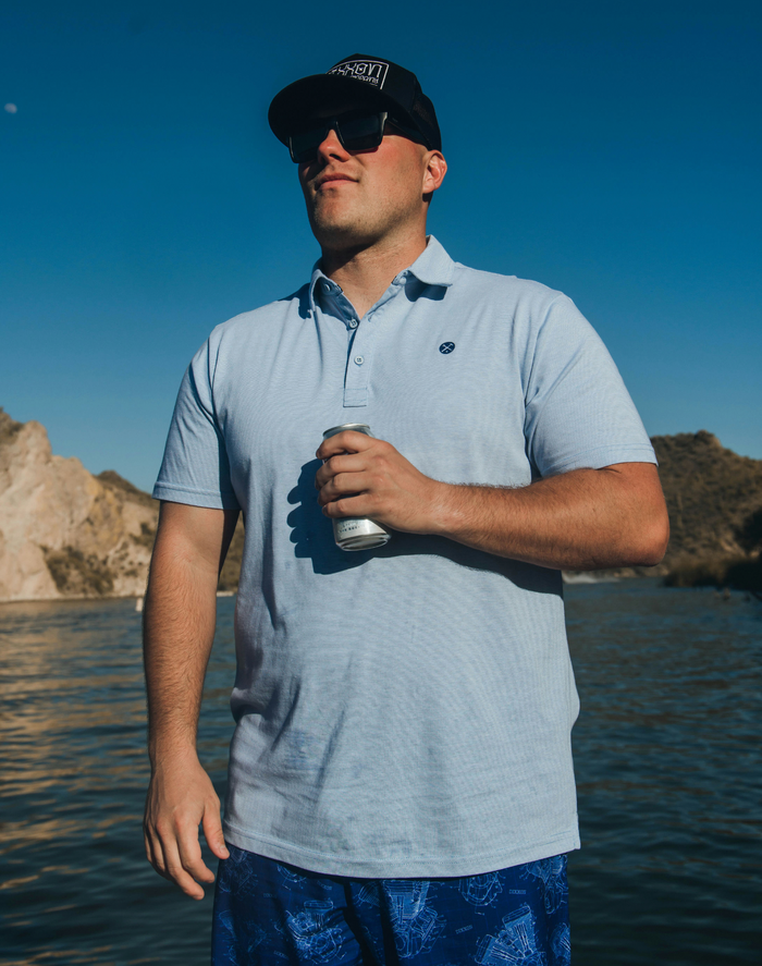Premium Polo - Slate Athletic