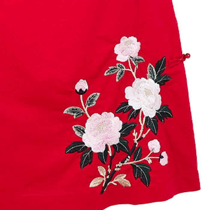 Prosperity Bloom Dress (Red)
