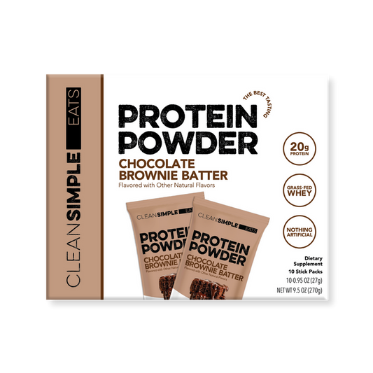 Protein Powder: Brownie Batter (10 Single Serving Stick Packs)
