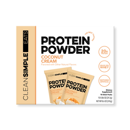 Protein Powder: Coconut Cream (10 Single Serving Stick Packs)