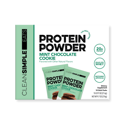 Protein Powder: Mint Chocolate Cookie (10 Single Serving Stick Packs)