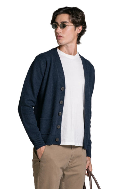 IMPURE pullover lana blu CHAD LANA-BLU