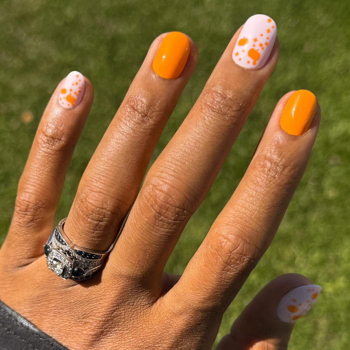 Pumpkin Party - Press-On | Extra Short | Round