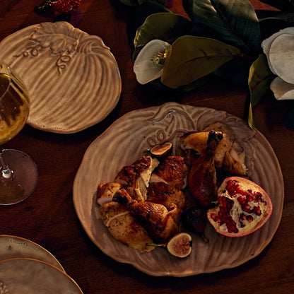 pumpkin plates with chicken
