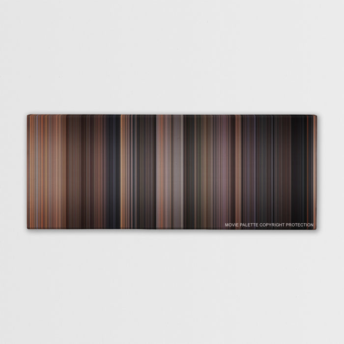 Rear Window color palette canvas print: thousands of thin vertical stripes of color