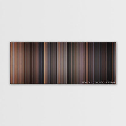 Rear Window color palette canvas print: thousands of thin vertical stripes of color