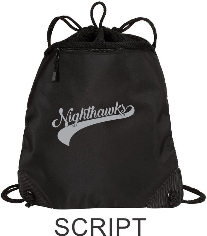 RHMS Mesh Trim Drawstring Bag- 3 designs- Matte or Glitter