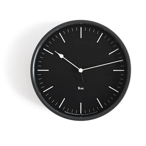 Riki Steel Clock - Midnight Black