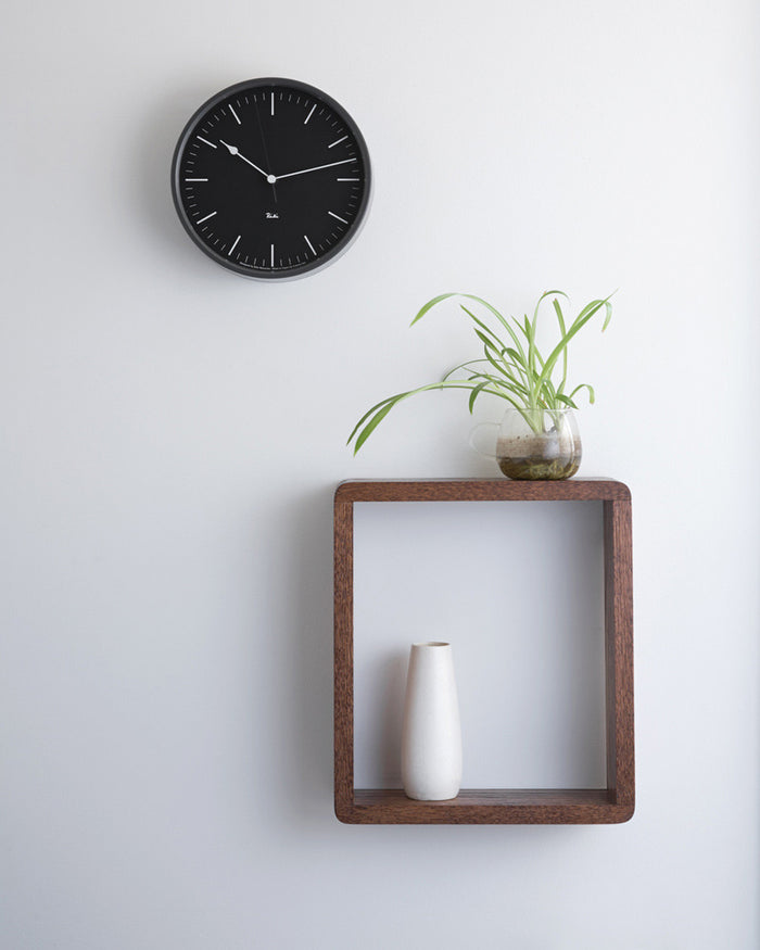 Riki Steel Clock - Midnight Black