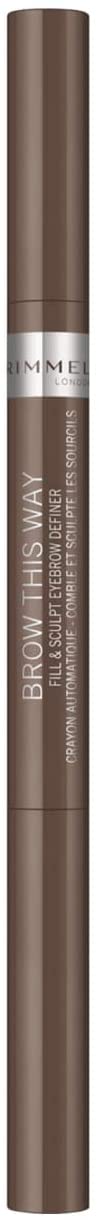 Rimmel London Brow This Way Fill & Sculpt Eyebrow Definer - Medium Brown