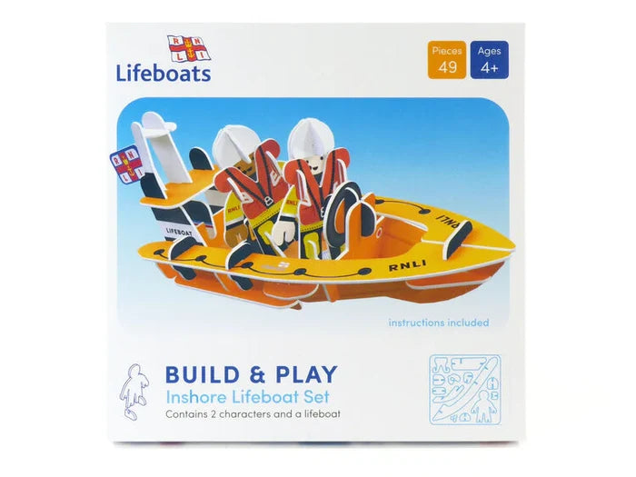 'RNLI Inshore Lifeboat Set' -  a sustainably managed playset from Playpress