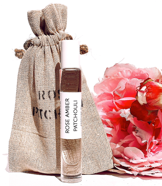 Rose Amber Patchouli Roll-on Perfume Fragrance Oil | Valentines