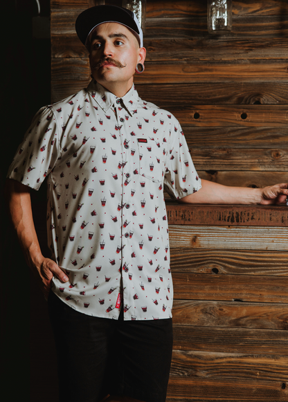 Sailor Cherry Short Sleeve Party Shirt