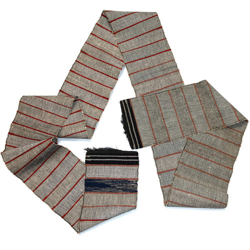 Sakiori Obi | Recycled Silk Upcycled Ragweave Belt