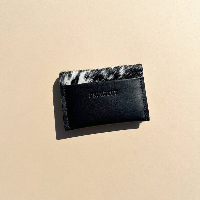 Salt + Pepper Hair on Hide Wallet