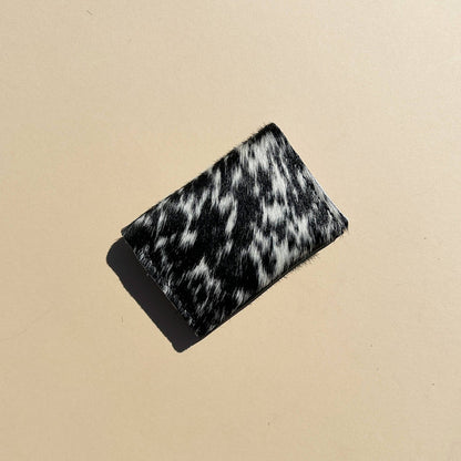 Salt + Pepper Hair on Hide Wallet
