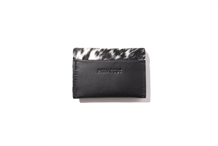 Salt + Pepper Hair on Hide Wallet