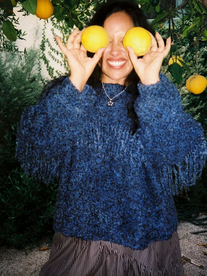Salt & Pepper Rowena Fringe Sweater