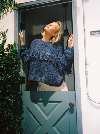 Salt & Pepper Rowena Fringe Sweater