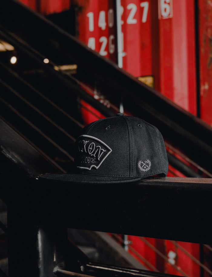 Salty Patch Snapback - Grey / Black
