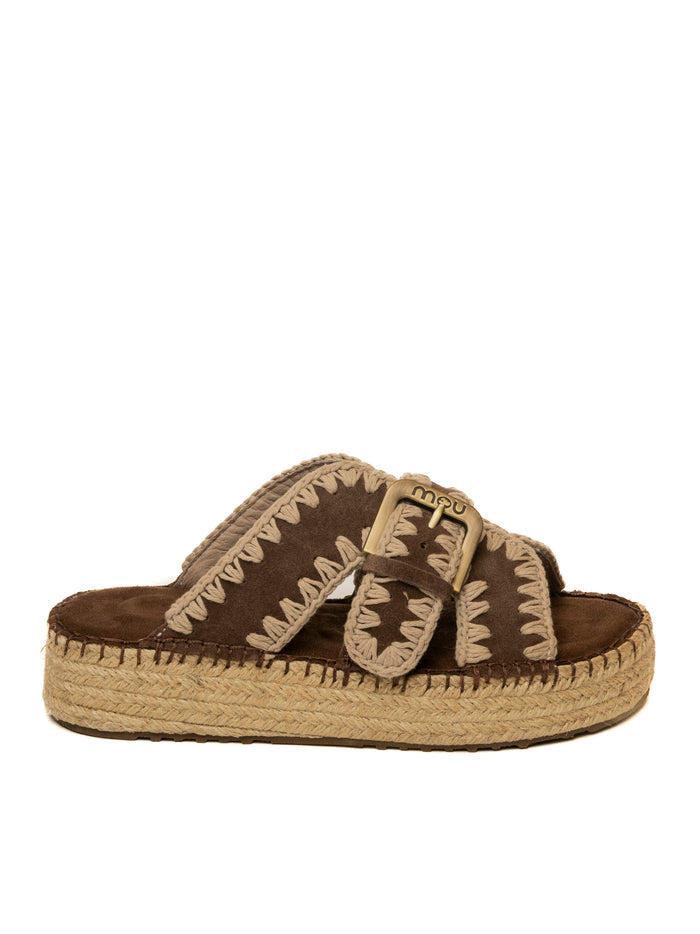 MOU Sandalo camoscio moro 641003A JUTE-DPB