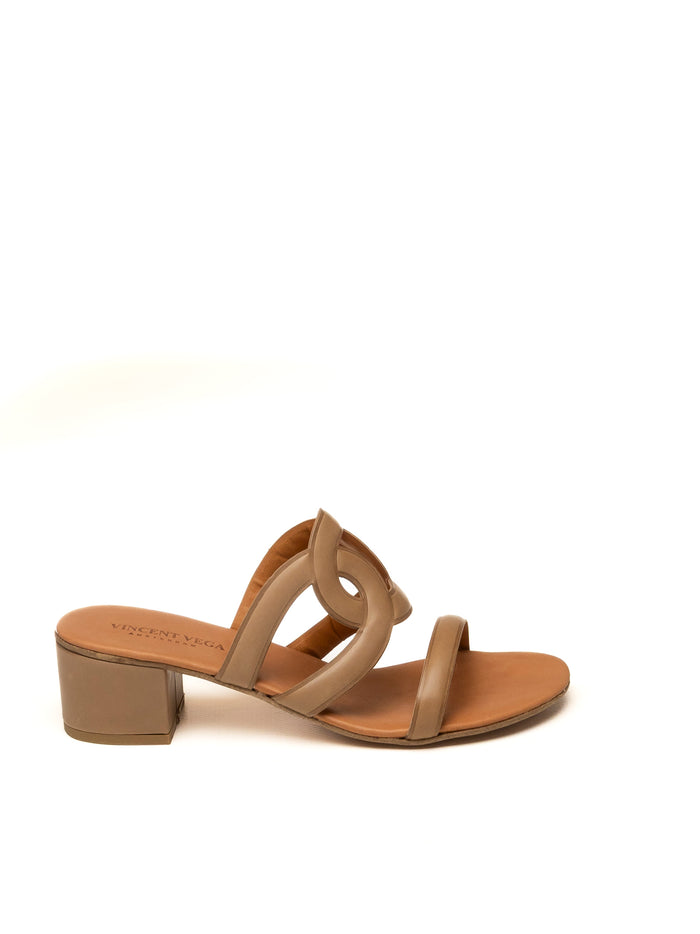 VINCENT VEGA Sandalo nizza taupe NIZZA P40 VIT-TAUPE