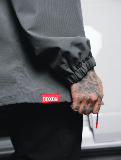 Santa Muerte Coaches Jacket - Black/Gray