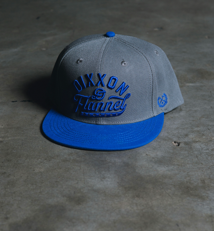 Script Snapback - Blue/Grey