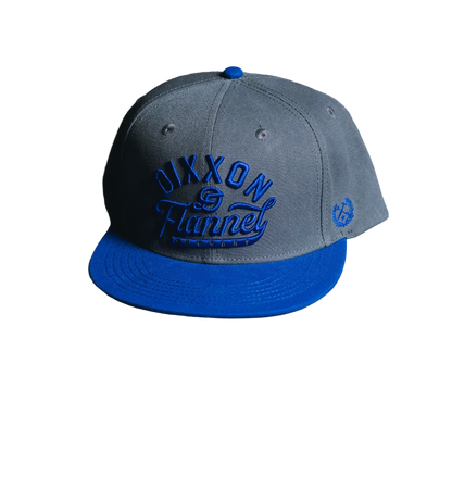 Script Snapback - Blue/Grey