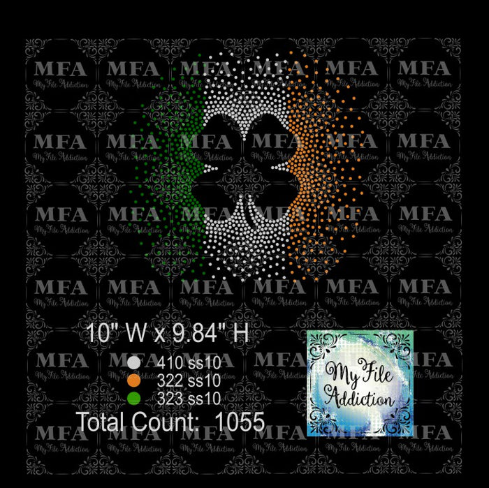 Shamrock Scatter 2 Rhinestone Digital Download File - My File Addiction